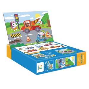 Autós kirándulás, mágneses játék, 36 darabos (DDO-200244)