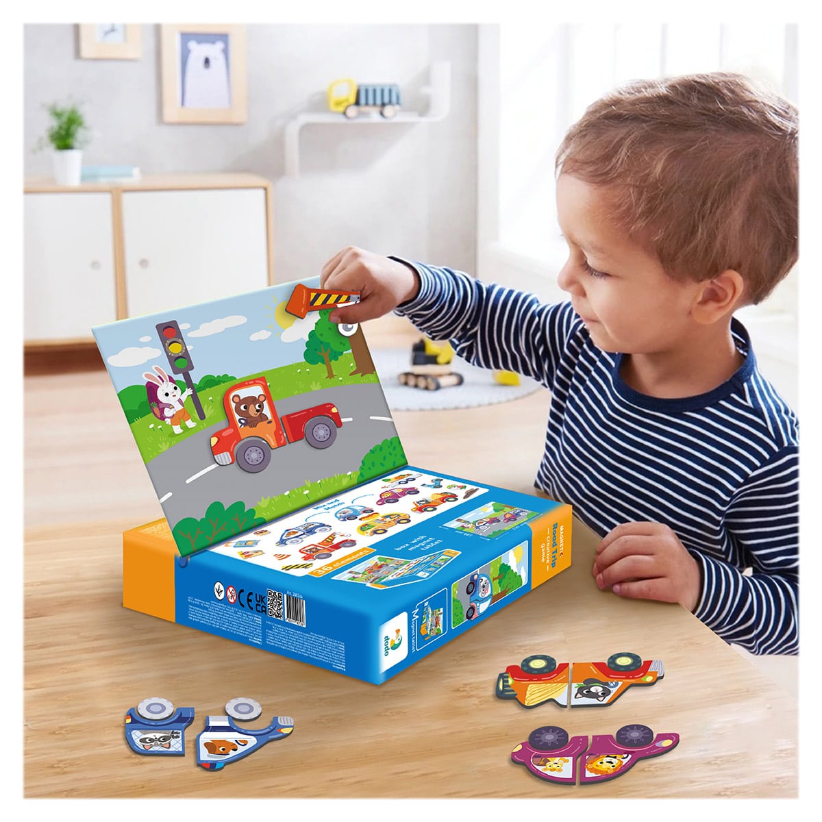 Autós kirándulás, mágneses játék, 36 darabos Autós kirándulás, mágneses játék, 36 darabos (DDO-200244)