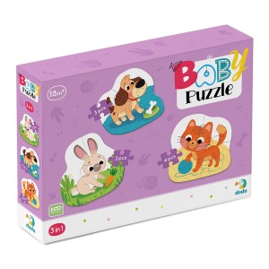 Baba puzzle, Háziállatok, szín: Többszínű – illusztráció