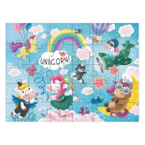 Unikornisok kalandjai, 30 darabos puzzle, szín: Többszínű – illusztráció