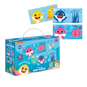 Színpárosító puzzle, Bébi cápa, szín: Többszínű, méret: 18x12x6 cm – illusztráció