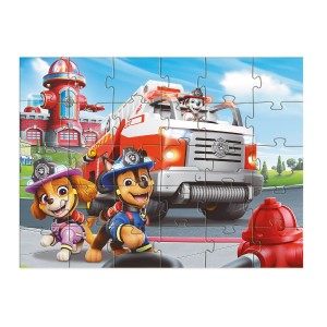 Mancs Őrjárat – Tűzoltók, 30 db-os puzzle, szín: Többszínű, méret: 27x20 cm – illusztráció