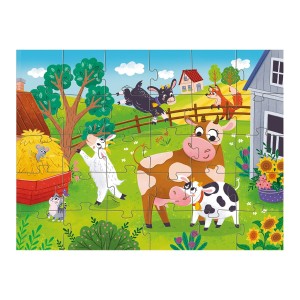 Bocik és kiskecskék, 30 db-os puzzle, szín: Többszínű, méret: 27x20 cm – illusztráció