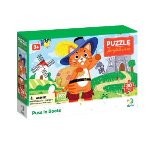 Csizmás kandúr, 30 db-os puzzle, szín: Többszínű, méret: 27x20 cm – illusztráció