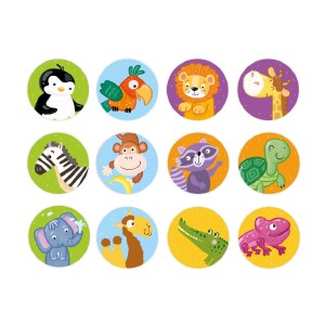 Memóriajáték, Vadállatok, szín: Többszínű, méret: 15x8x4 cm – illusztráció