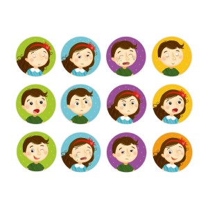 Memóriajáték, Érzelmek, szín: Többszínű, méret: 15x8x4 cm – illusztráció