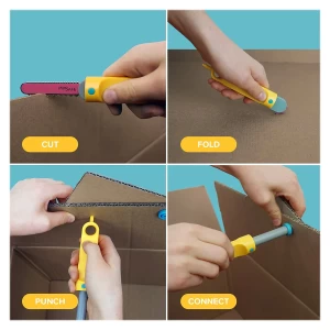 Makedo Discover, kartonépítő készlet, 126 db., szín: Többszínű, méret: 33x24x5 cm – illusztráció