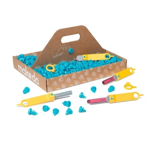 Makedo Discover, kartonépítő készlet, 126 db., szín: Többszínű, méret: 33x24x5 cm – illusztráció