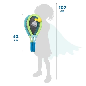 Tollaslabda és lágy labdás XL teniszkészlet, szín: Többszínű, méret: 62x26 cm – illusztráció