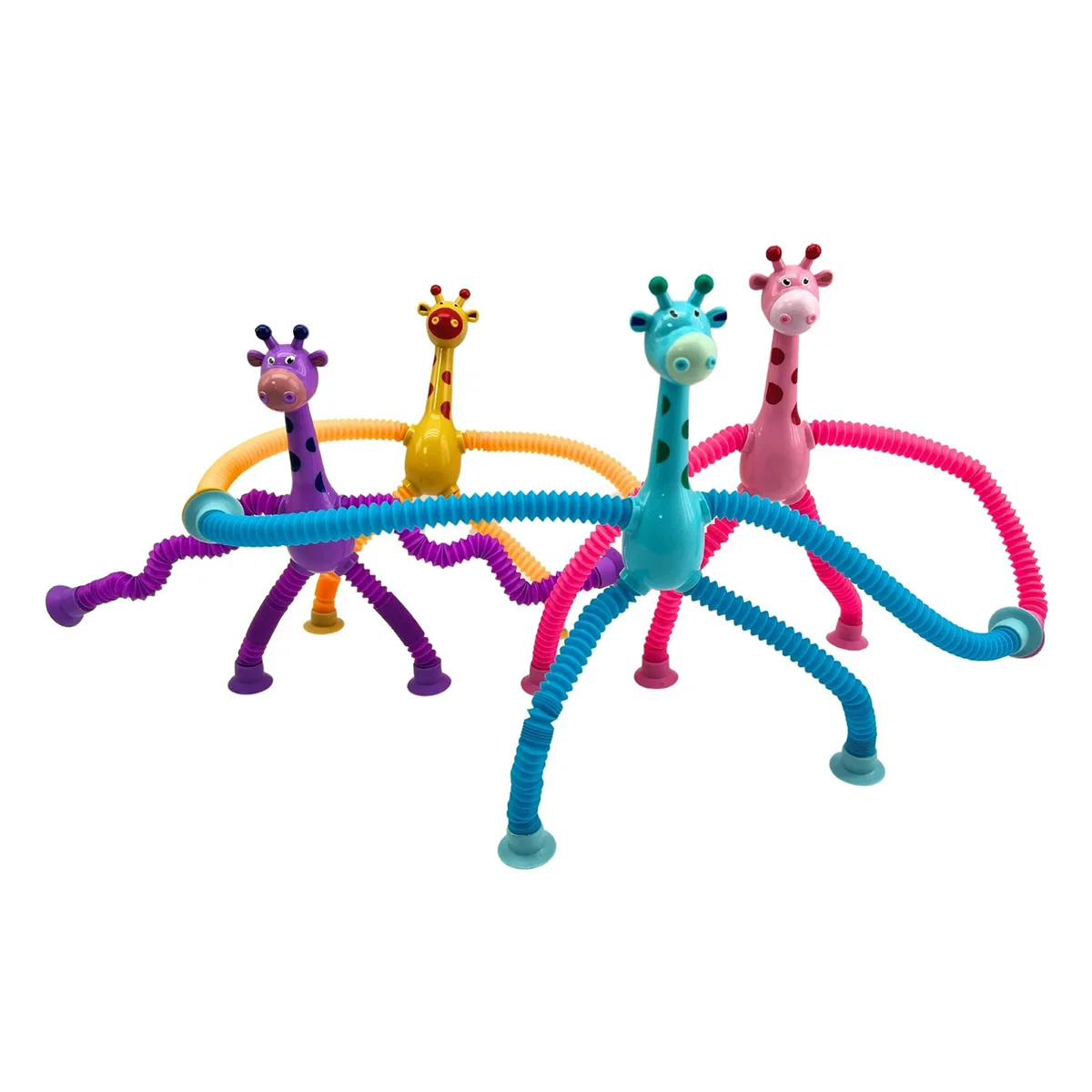 Rugalmas zsiráf, szenzoros játék, szín: Többszínű, méret: 18x14x3 cm – illusztráció