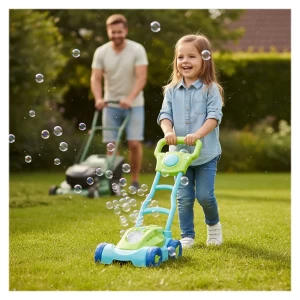 Buborékfújó fűnyíró, szín: Többszínű, méret: 28x21x14 cm – illusztráció