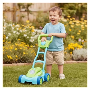 Buborékfújó fűnyíró, szín: Többszínű, méret: 28x21x14 cm – illusztráció