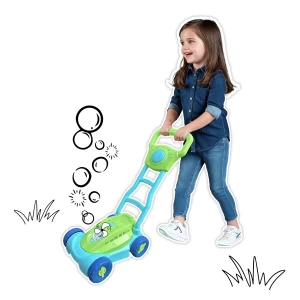 Buborékfújó fűnyíró, szín: Többszínű, méret: 28x21x14 cm – illusztráció