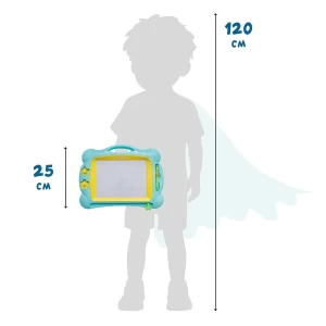 Mágneses rajztábla, szín: Többszínű, méret: 32x25x3 cm – illusztráció