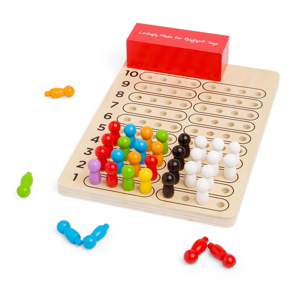 Mesterelme, klasszikus logikai játék fából, szín: Többszínű, méret: 29x19x4 cm – illusztráció