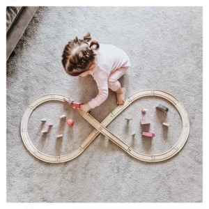 Tündér témájú fa vonatjáték, szín: Többszínű, méret: 39x27x6 cm – illusztráció