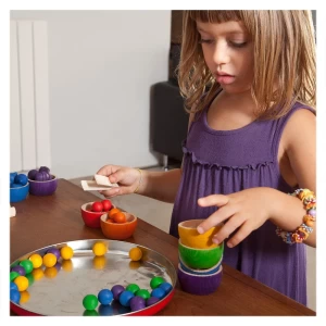 Tálak színes makokkal, 42 darabos készlet, Grapat, szín: Többszínű, méret: doboz: 22x9x16 cm – illusztráció